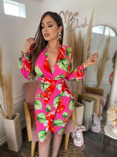 KAYLA FLORAL MIDI DRESS