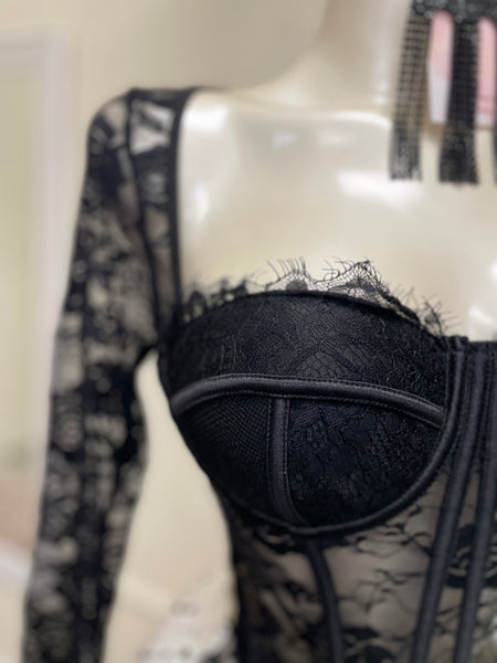 WILLOW LACE CORSET TOP