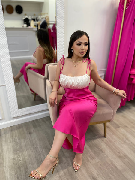 SARAH MIDI- FUCHSIA