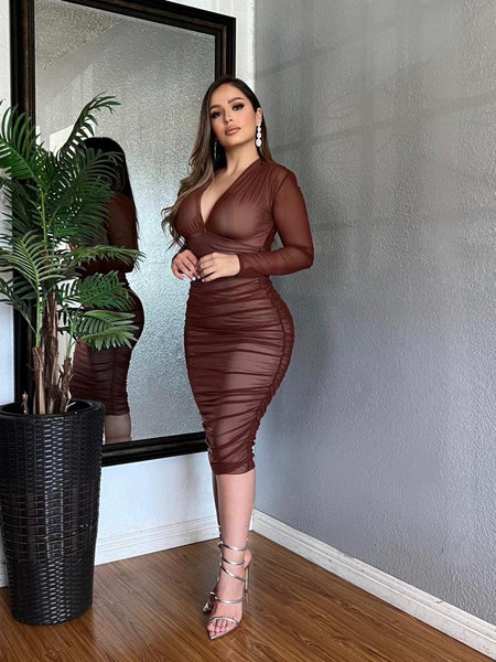 LULU MIDI- BROWN