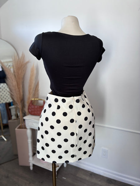 PARIS POLKA MINI SKIRT