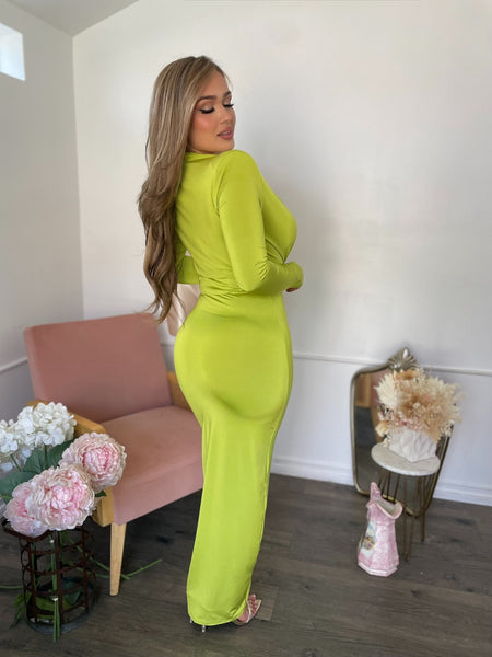 VALENTINA LUXE MIDI- KIWI