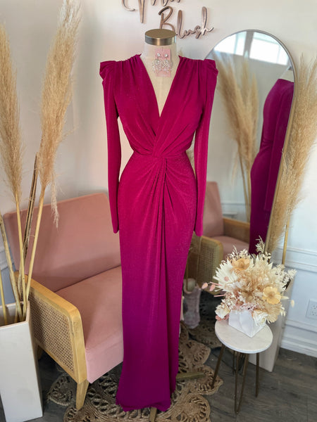 ARITZA COUTURE DRESS- MAGENTA