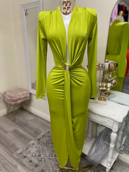 VALENTINA LUXE MIDI- KIWI