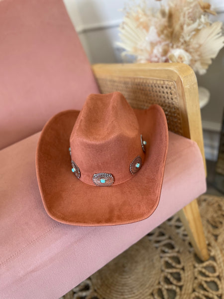 RUNNING WILD WESTERN HAT-RUST