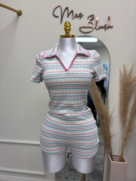 SANTORINI CANDY KNIT SET