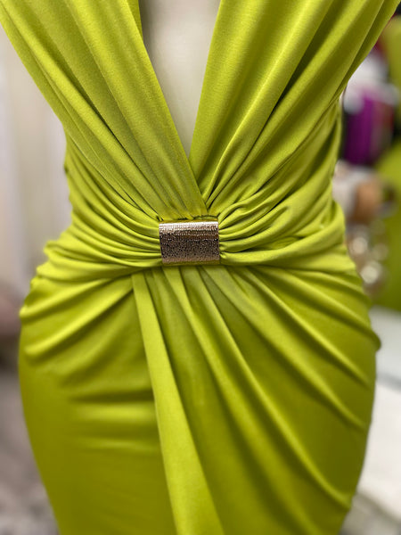 THE ALESSIA MIDI DRESS- KIWI
