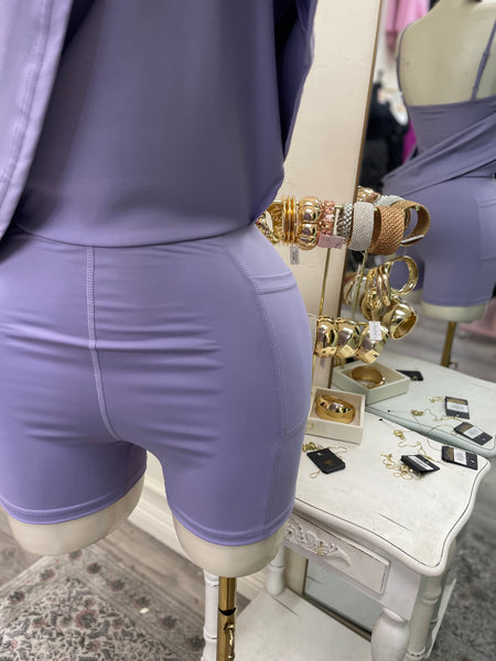 THE LILAH ACTIVE DRESS- LILAC