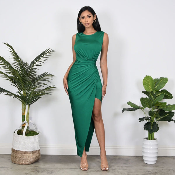 KATE MIDI DRESS-GREEN