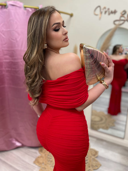 CRESSIDA COUTURE DRESS- RED
