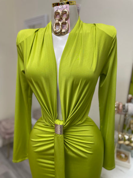 VALENTINA LUXE MIDI- KIWI