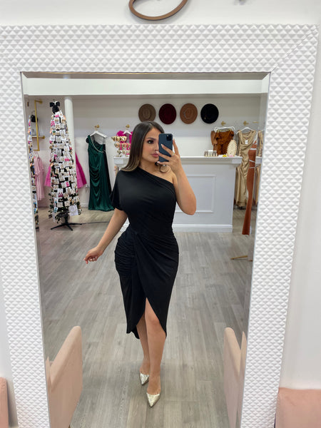 LAUREN MIDI-BLACK