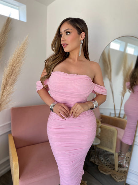CHARLOTTE MIDI- BABY PINK