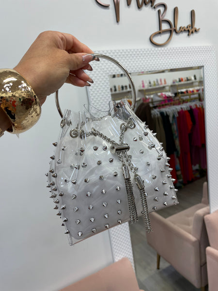 BREE CLEAR BAG- SILVER