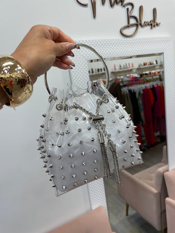 BREE CLEAR BAG- SILVER