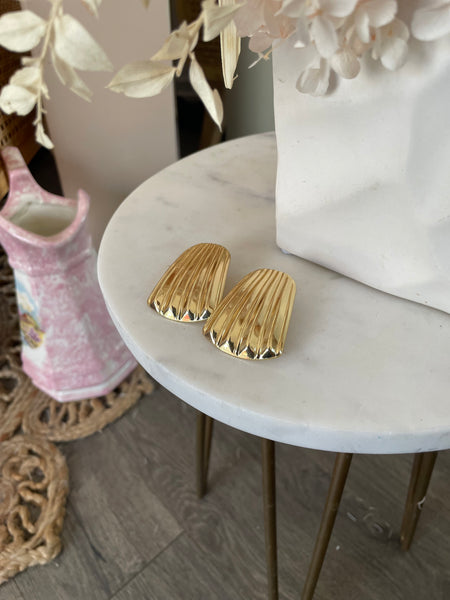 RIVIERA PLEATED EARRINGS