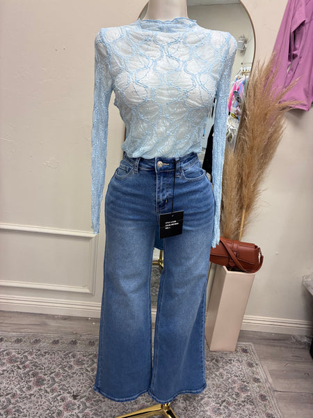 HIGH WAIST DENIM JEANS