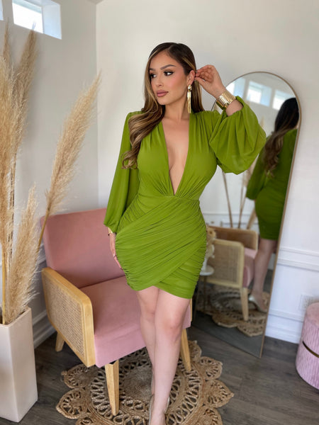 LIZA DRESS- KIWI