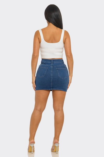 SIENNA DENIM MINI SKIRT