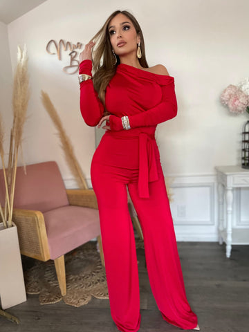 DANIELLE JUMPSUIT- RED