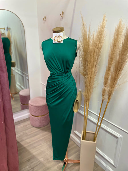 KATE MIDI DRESS-GREEN