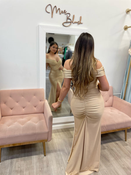 ANABELLA COUTURE DRESS- GOLD