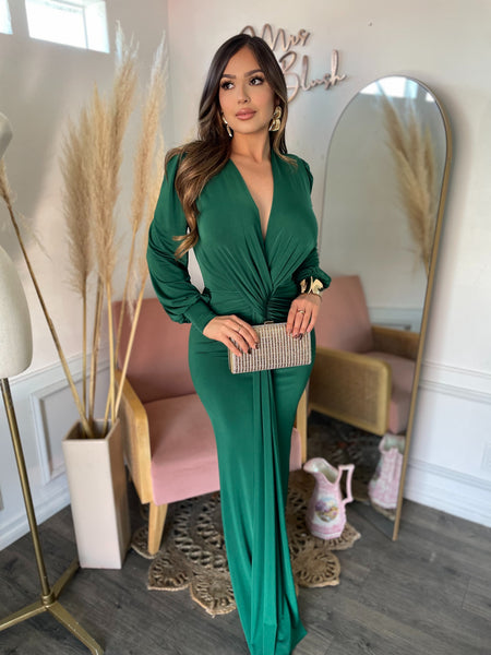 ELARA COUTURE DRESS- GREEN