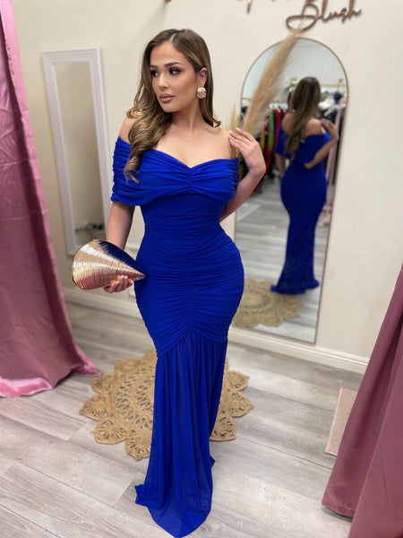 CRESSIDA COUTURE DRESS- BLUE