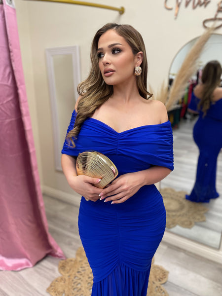 CRESSIDA COUTURE DRESS- BLUE