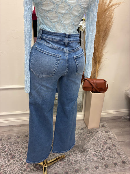 HIGH WAIST DENIM JEANS