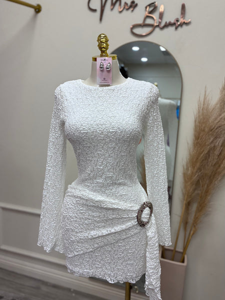ALICE LACE DRAPE DRESS