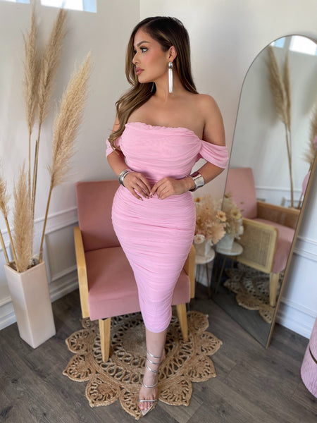 CHARLOTTE MIDI- BABY PINK