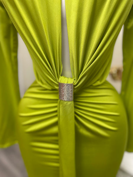 VALENTINA LUXE MIDI- KIWI