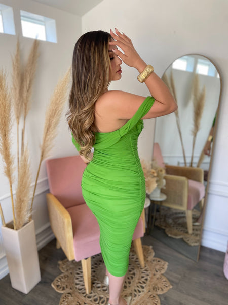 CHARLOTTE MIDI- AVOCADO