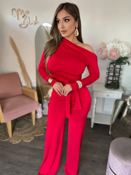 DANIELLE JUMPSUIT- RED