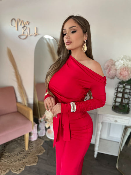 DANIELLE JUMPSUIT- RED