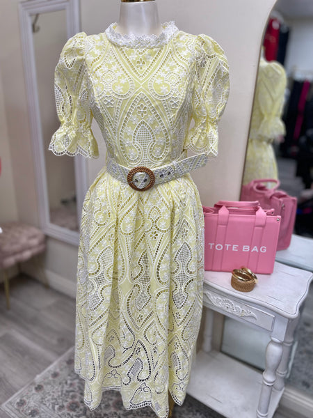 LILIAN LACE GARDEN DRESS