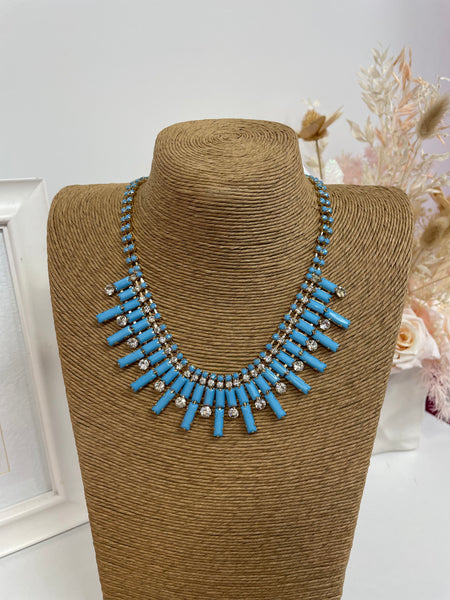 MIA NECKLACE SET- BLUE