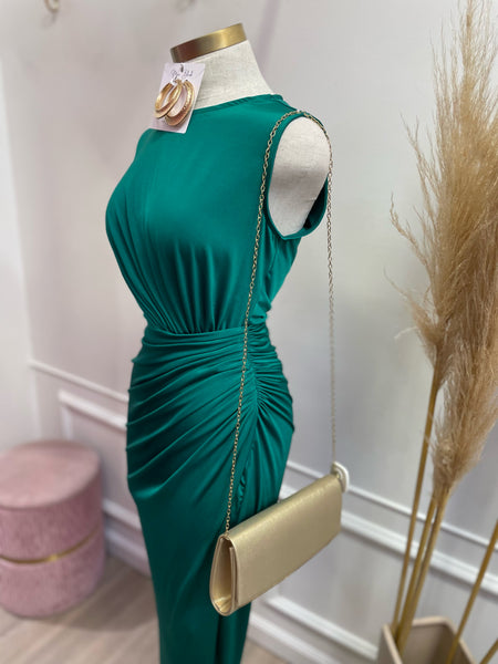 KATE MIDI DRESS-GREEN