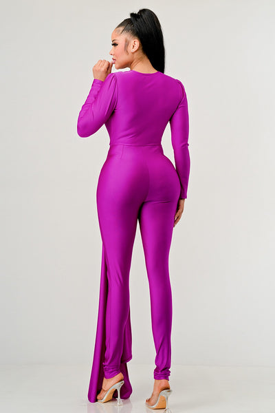 KRYSTAL JUMPSUIT- MAGENTA