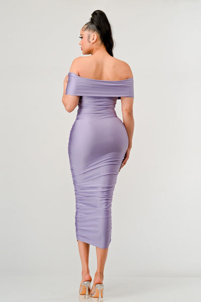 MEL MIDI DRESS- LAVENDER