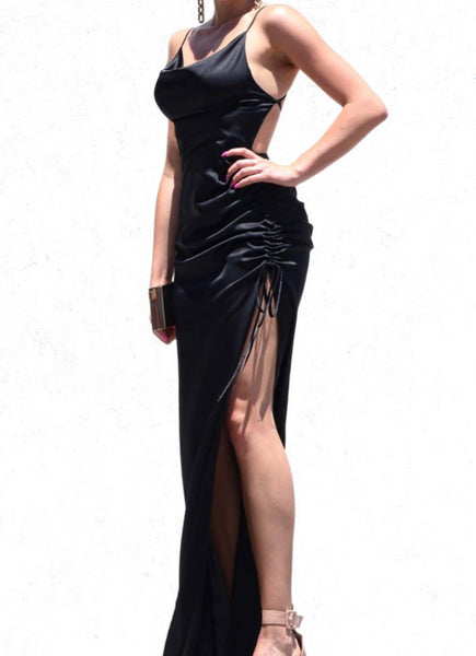 NICHOLE SATIN MAXI