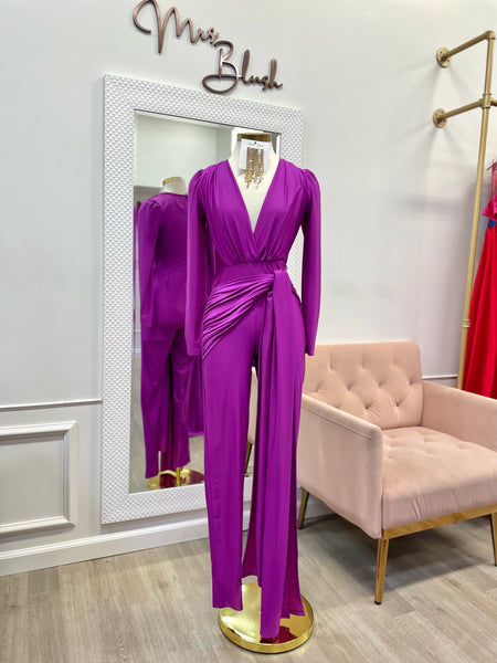 KRYSTAL JUMPSUIT- MAGENTA