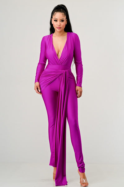 KRYSTAL JUMPSUIT- MAGENTA