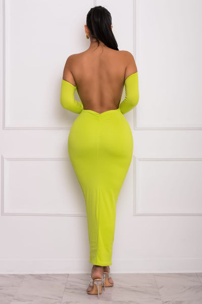 VIVI LOW BACK MIDI- KIWI