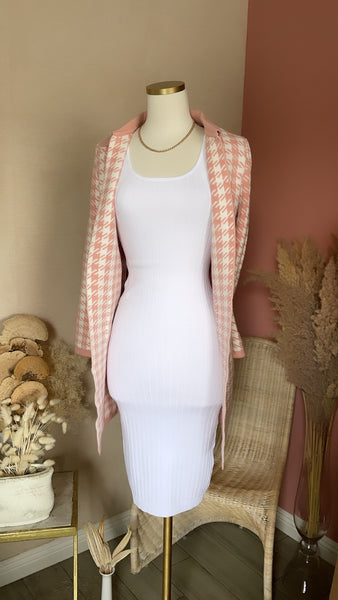 JESSIE DUSTER CARDI- BLUSH