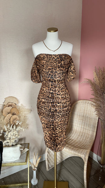CHARLOTTE MIDI- LEOPARD