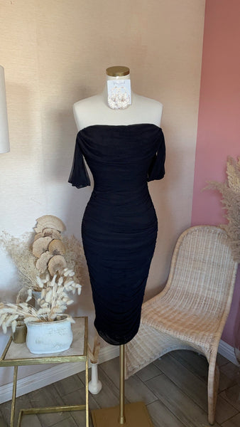 CHARLOTTE MIDI- BLACK