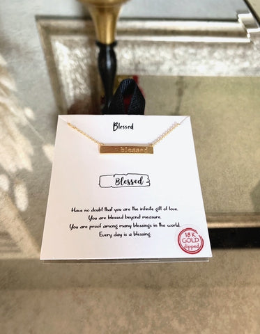 'BLESSED PLATE' NECKLACE 18k gold dipped