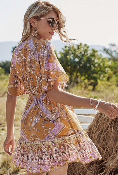 ALICE FLUTTER SLEEVE DRESS
